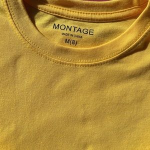 Montage Kid Boy Yellow Short Sleeve T-Shirt M (8)